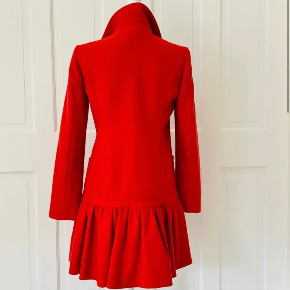 Red Valentino wool blend red coat with bows - Picture 10 of 12